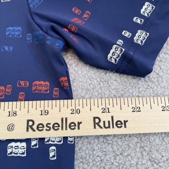 William Murray Shirt Mens Medium Golf Beer Can Print Sud And Stripes NWT NEW - Picture 7 of 8